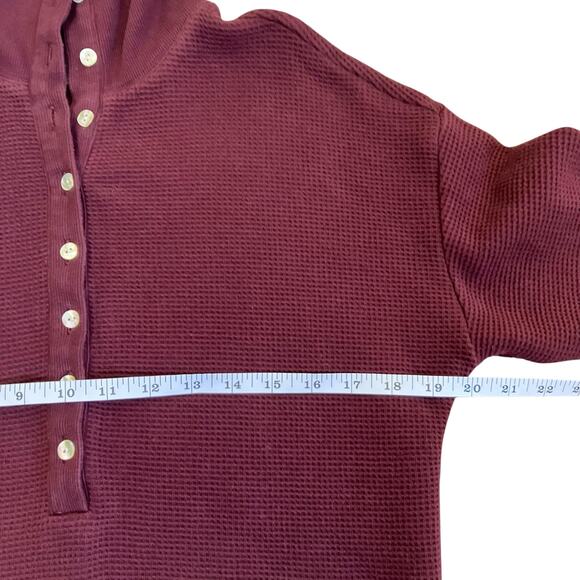 Negative Underwear Sz S Waffle Knit Pullover in Garnet Luxorious Loungewear - Picture 15 of 16